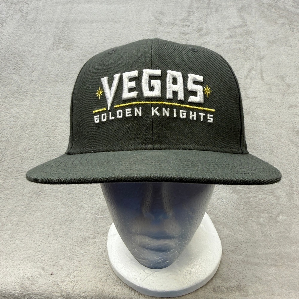 Vegas Golden Knights Hat Mens OSFA Grey '47 Brand Snapback Flat Brim Hockey NHL